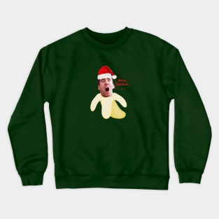 Christmas  Nicholas cage in a  banana Crewneck Sweatshirt